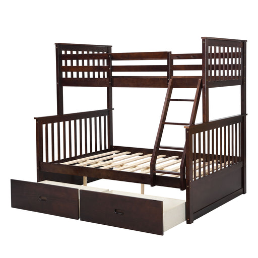 Bunk Bed With Ladder, And Safety Guard Rails Home Essentials
