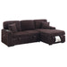 Convertible Sectional Upholstered Sleeper Sofa With Storage Chaise Home Essentials