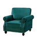 Upholstered Accent Armchair With Turned Legs For Living Room US Pride