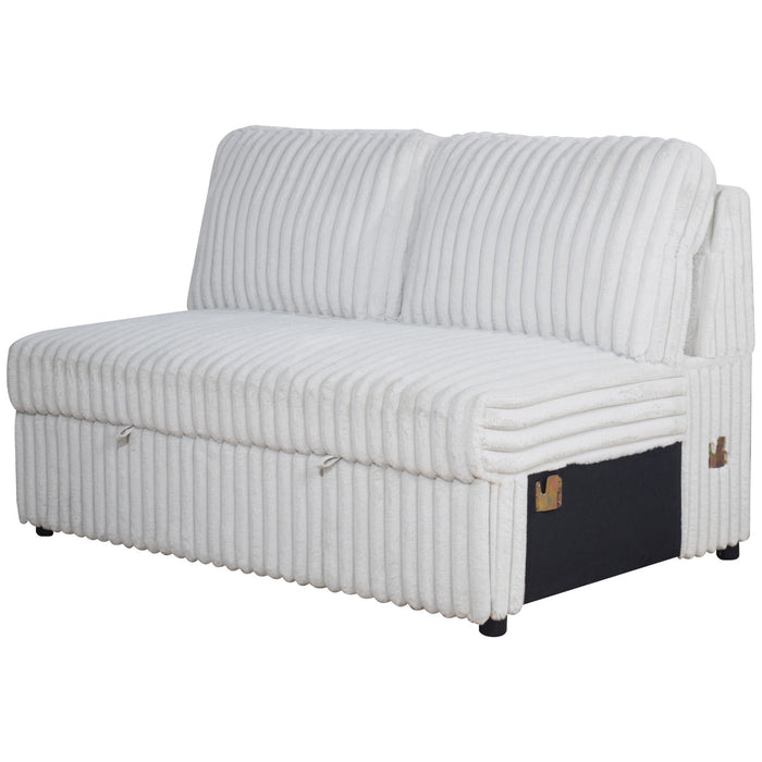 Bliss - Loveseat With Pull Out Bed - Mist Gray