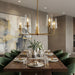 Dazzle - 5 Lights Chandelier With Clear Seeded Satin - Antique Brass / Clear / Gold Ashcroft Furniture