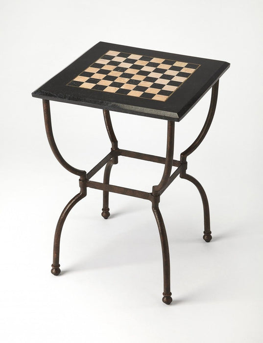 Square Game Table - Fossil Stone