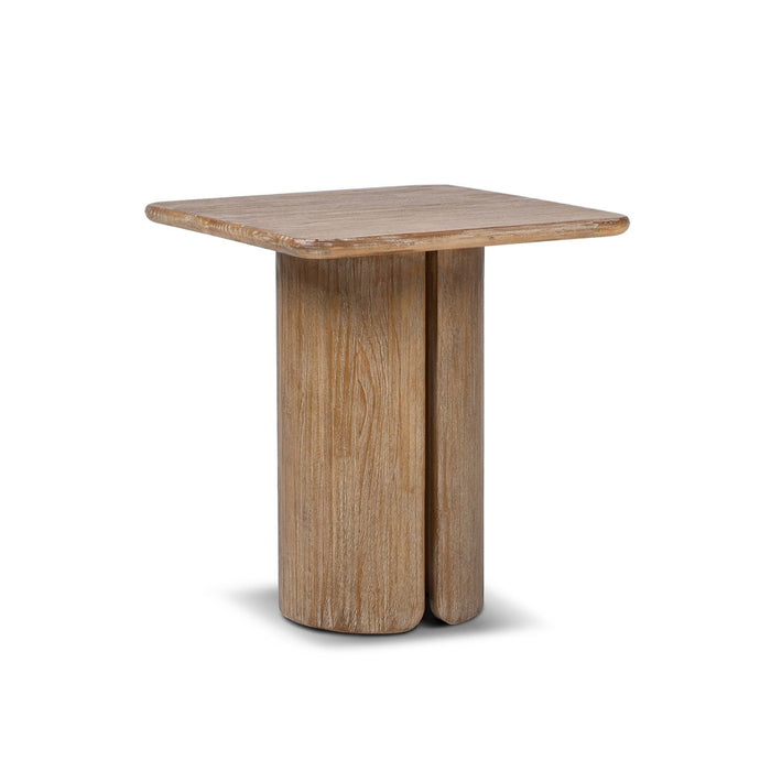 Sonoma - Square Pedestal Side Table - Antique Brown Jennifer Taylor Home