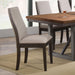 Upholstered Dining Chair (Set of 2) - Taupe / Brown Furniture Max
