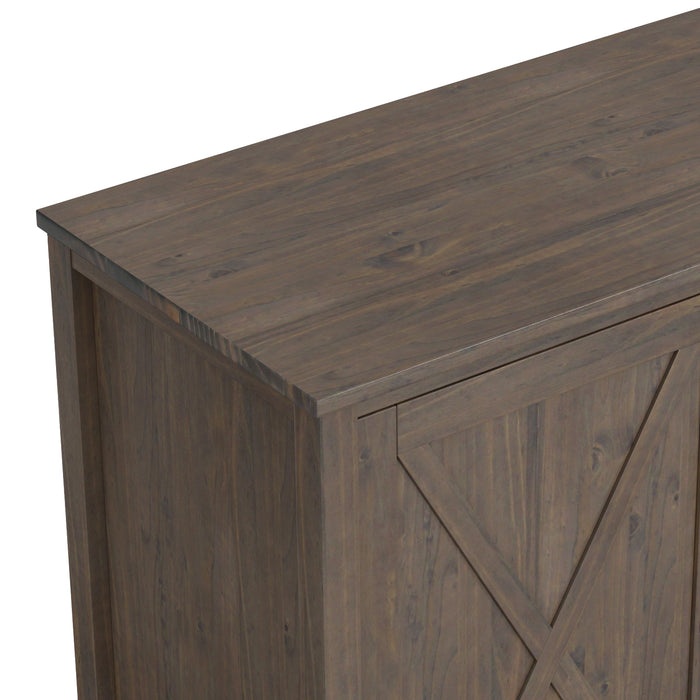 Ela - Wide Storage Cabinet - Smoky Brown