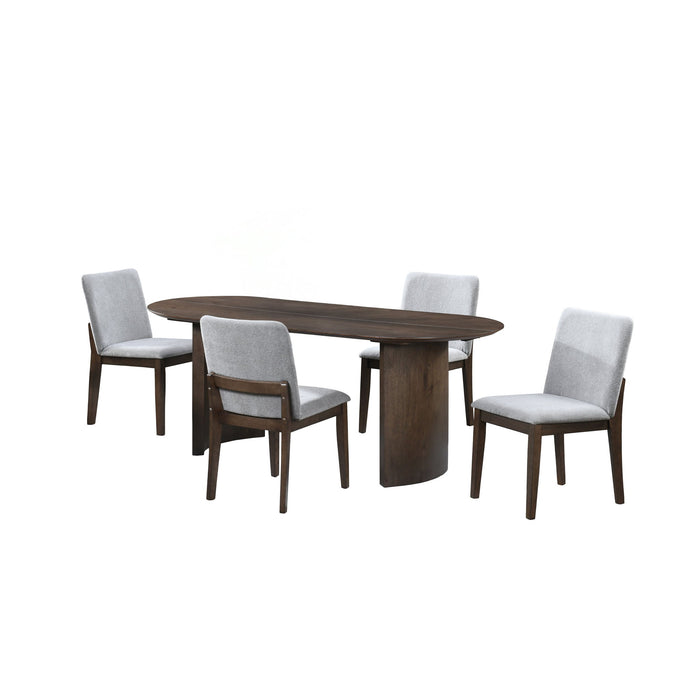 Kody - 79" Oval Fixed-Top Dining Table Set New Classic