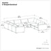 Jasmine - Handcrafted Sectional Sofa Simpli-Home