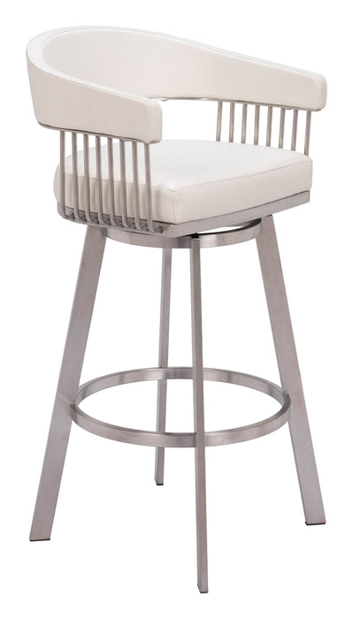 Bantry - Swivel Barstool - White Zuo Modern