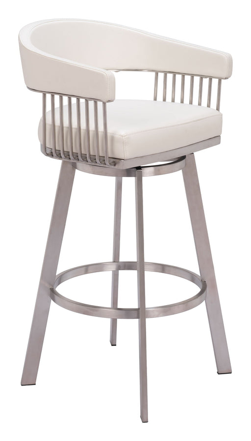Bantry - Swivel Barstool - White Zuo Modern