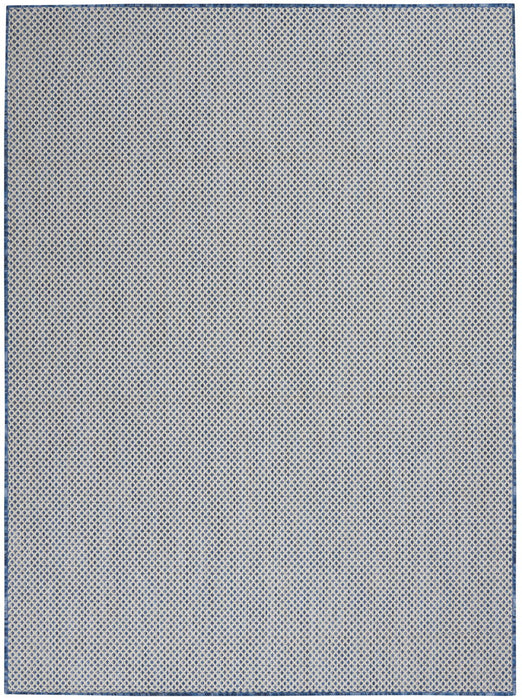 5' X 7' Geometric Power Loom Area Rug - Blue