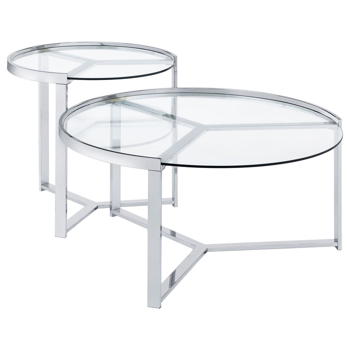 Kaylie - 2 Piece Nesting Coffee Table Set Furniture Max