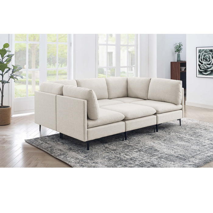 Upholstered Modular Sectional & Tall Legs Home Essentials