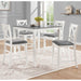 5 Piece Counter Height Dining Table Set With 4 Chairs Home Essentials