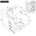 Modern Bathroom Vanity With Sink, 1 Cabinet & 3 Drawers Hearth and Haven
