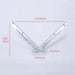 Galvanized V Bracket For Razor Wire Extension Fence Support 1 Pair - Silver Daily Nest