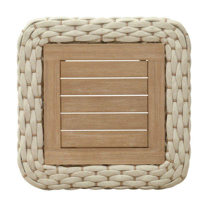 Antul - Outdoor Coffee Table - White & Natural