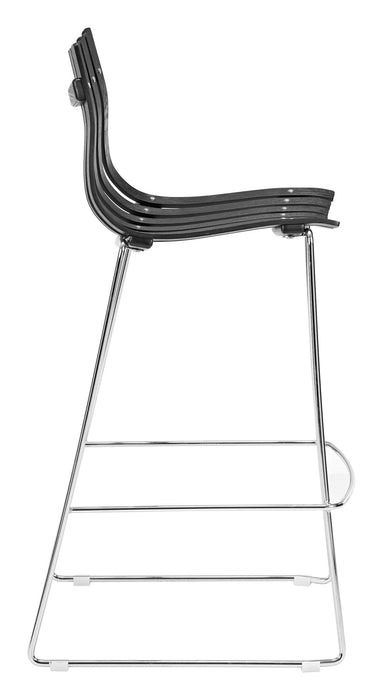 Beaufort - Barstool (Set of 2) - Black Zuo Modern