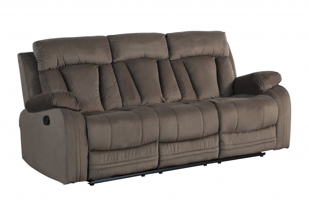 Modern Fabric Sofa - Brown