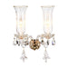 Michael Amini Lighting - Winter Palace 2-Light Traditional Crystal Wall Sconce - Gold / White Michael Amini