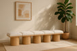 Pavilion - 5 Piece Modular Bench With Natural Base Meridian Furniture