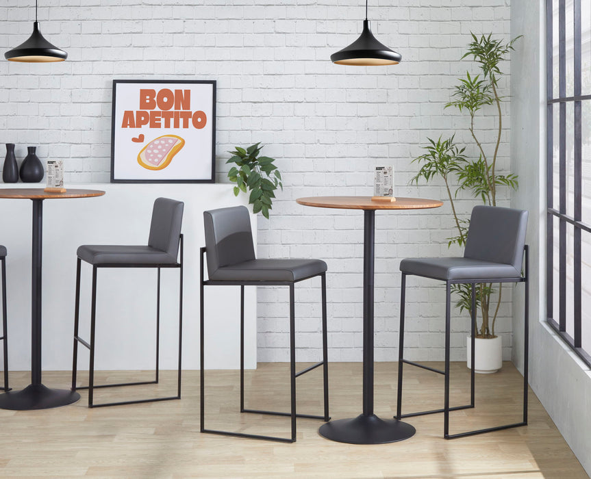 Fuji - Contemporary High Back Barstool Elegant Design Lumi Source