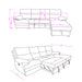 Sectional Sofa With Power Recline, USB Charging, And Storage Chaise - Gray Global Furniture USA