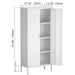 Modern Storage Cabinet With Adjustable Shelves, Magnetic Door Stopper Home Essentials
