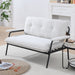 Modern Metal Frame Sofa With Sponge Filling For Compact Spaces And Versatile Use Home Essentials