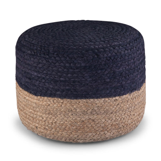 Lydia - Handcrafted Round Pouf Simpli-Home