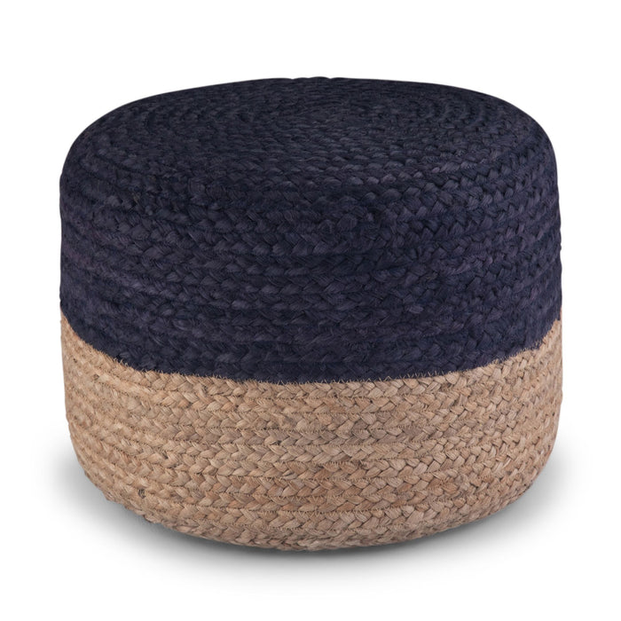 Lydia - Handcrafted Round Pouf Simpli-Home