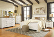 Willowton - Two Drawer Night Stand - Brown / Beige / White Signature Design by Ashley®