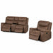 Modern Manual Motion Living Room Set & Hidden Cup Holders Home Essentials