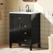 Bathroom Vanity With Sink, 3 Drawers & Cabinet With 2 Tier Door Storage Rack, Soft Close Doors & Drawers Hearth and Haven