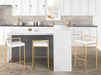 Fuji - Contemporary / Glam & Quality Construction Barstool Lumi Source