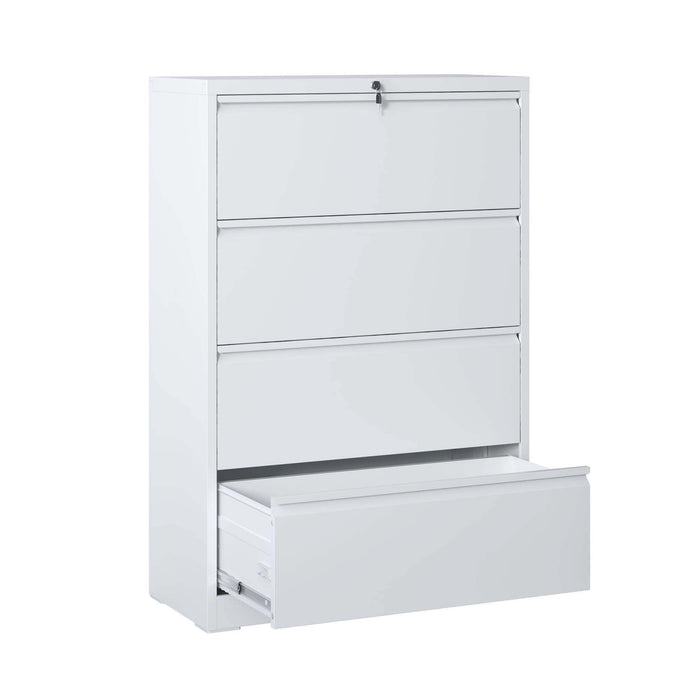 Lateral File Cabinet, Locking Heavy Duty, Anti-Tip Safety Interlock, Vertical Storage For Letter/Legal/A4 Files Home Essentials