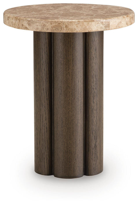 Darimore - Chair Side End Table - Burnished Brown Signature Design by Ashley®