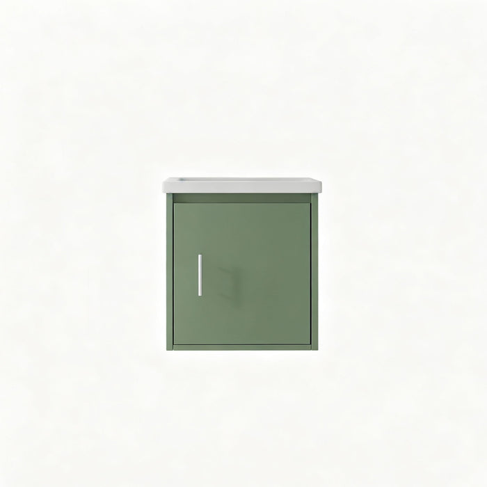Floating Bathroom Vanity Combo, Wall Mounted Cabinet With Sink & Soft Close Doors For Small Bathrooms Home Essentials