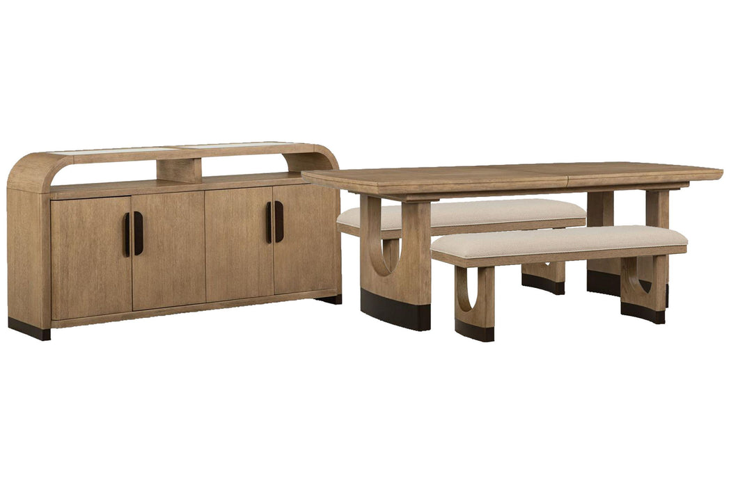 Tristan - Extendable Trestle Dining Table Set Magnussen Furniture