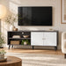 Amidon - TV Stand, With 2 Storage Shelves And 1 Cabinet US Pride