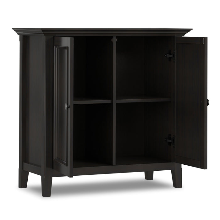 Amherst - 2 Door Storage Cabinet & Adjustable Shelving - Brown Simpli-Home