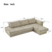 L-Shaped Modular Sofa With Double Layer Cushion Noble House