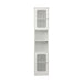 Tall Bathroom Cabinet With Adjustable Shelves, Louvered Door Floor Standing Storage Unit - White Home Essentials