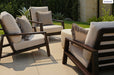 Verona - Seating Sofa - Dark Espresso / Gray / Off White Home Essentials