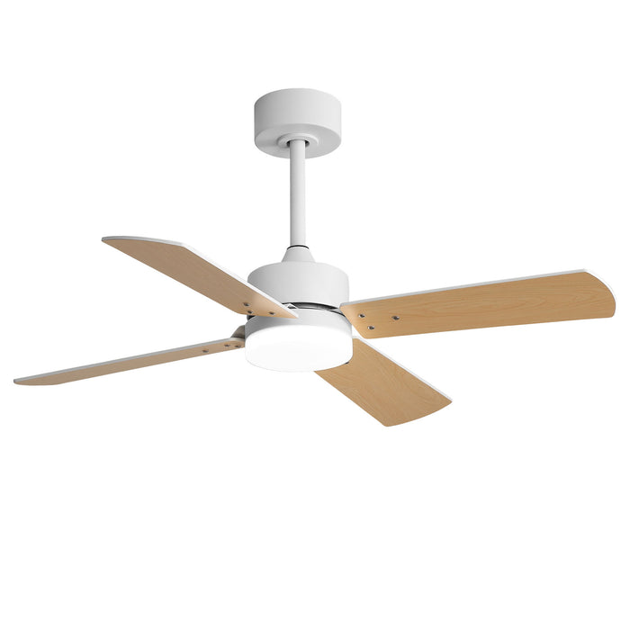 42" Ceiling Fan With Light And Memory Function, DC Reversible Motor, 4 Blades Daily Nest