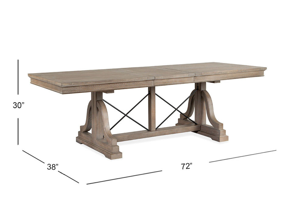 Paxton Place - Trestle Dining Table - Dovetail Gray Magnussen Furniture