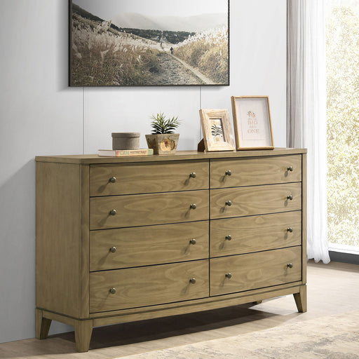 Menlo - 8 Drawer Dresser Cabinet - Natural Furniture Max
