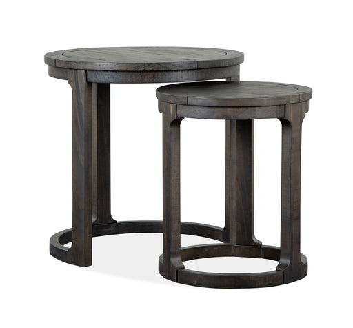 Boswell - Round Nesting End Table - Peppercorn Magnussen Furniture