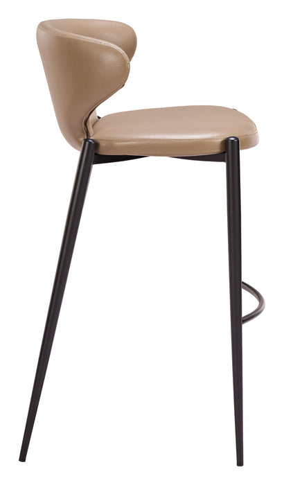 Lino - Barstool (Set of 2) - Brown Zuo Modern