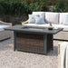 Propane Fire Pit Table - Espresso LSI Patio Furniture