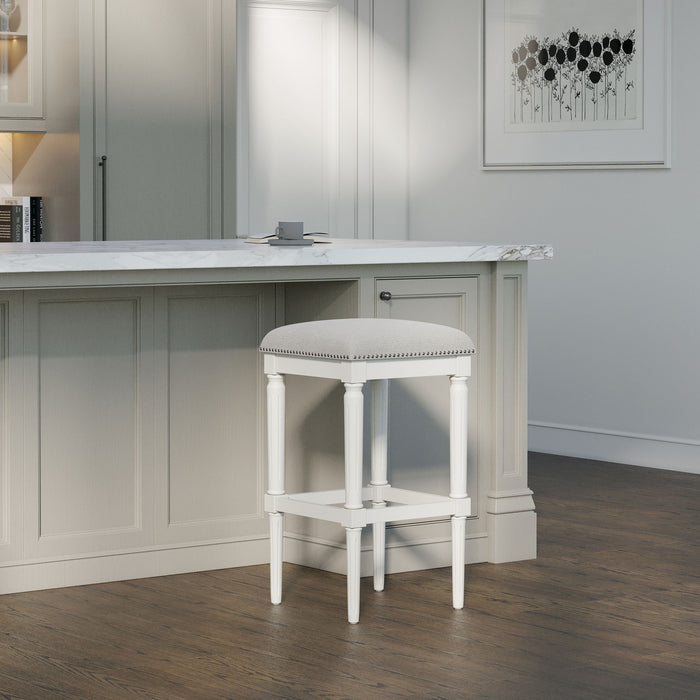 Square Stool With Upholstered Seat Home Essentials